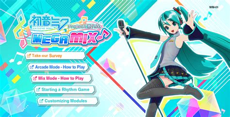Hatsune Miku Project DIVA: Mega Mix web manual.